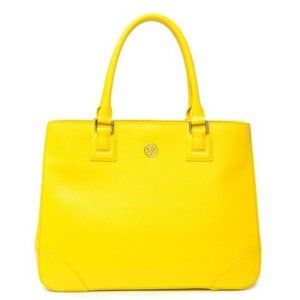 Tory Burch Robinson East West Tote-Yellow